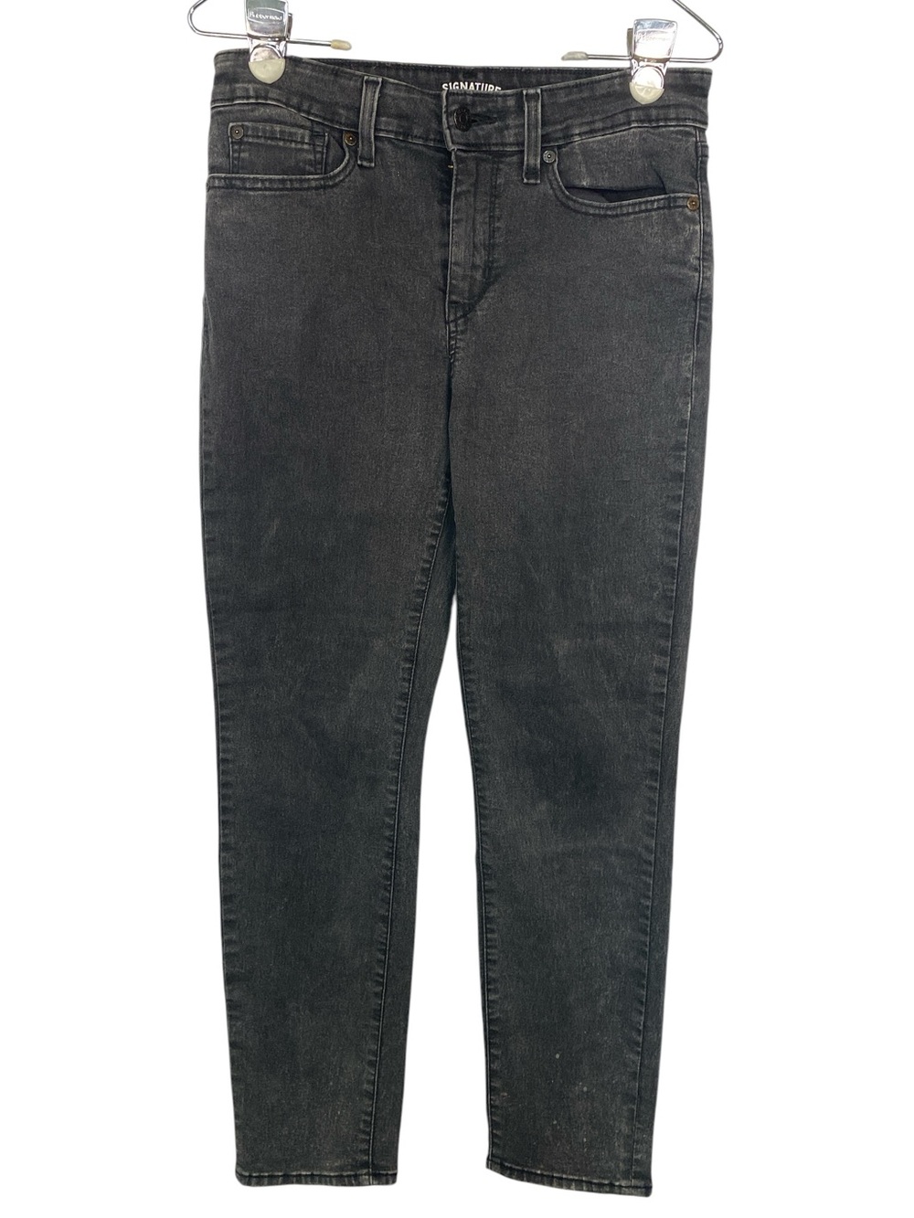 Levi’s Mid Rise Slim cuffed Jeans in Washed Black Women’s Size8